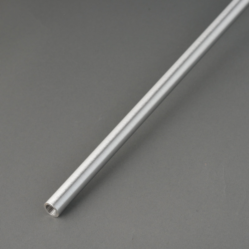 300mm Long x 13mm Diam Black Anodised Rod with M10x1 Internal Thread