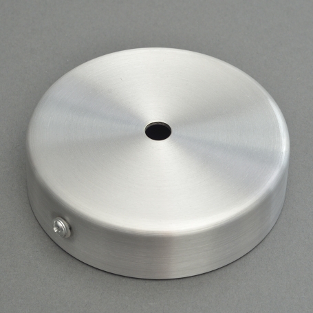 BRUSHED ALUM CANOPY 100MM DIAM