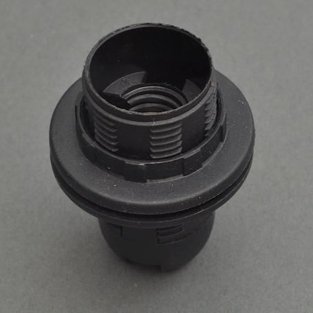 LAMPHOLDER E14 BLACK WITH SKIRTS