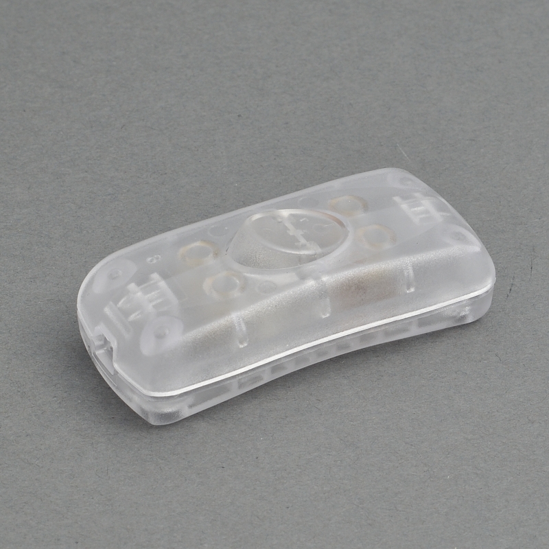 Double Pole Inline Switch for Flat 2-Core Flex - CLEAR
