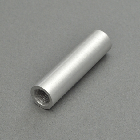 50MM LONG X 13MM DIAM LINISHED ALUM ROD WITH M10X1 INTERNAL THREAD