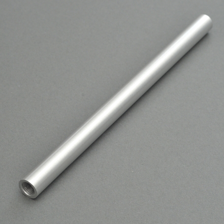 200MM LONG X 13MM DIAM LINISHED ALUM ROD WITH M10X1 INTERNAL THREAD