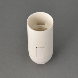 [WE-LH E14 WH] LAMPHOLDER E14 WHITE, PLAIN OUTER NO SKIRTS