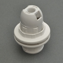 [WE-LH E14 S WH] LAMPHOLDER E14 WHITE WITH SKIRTS